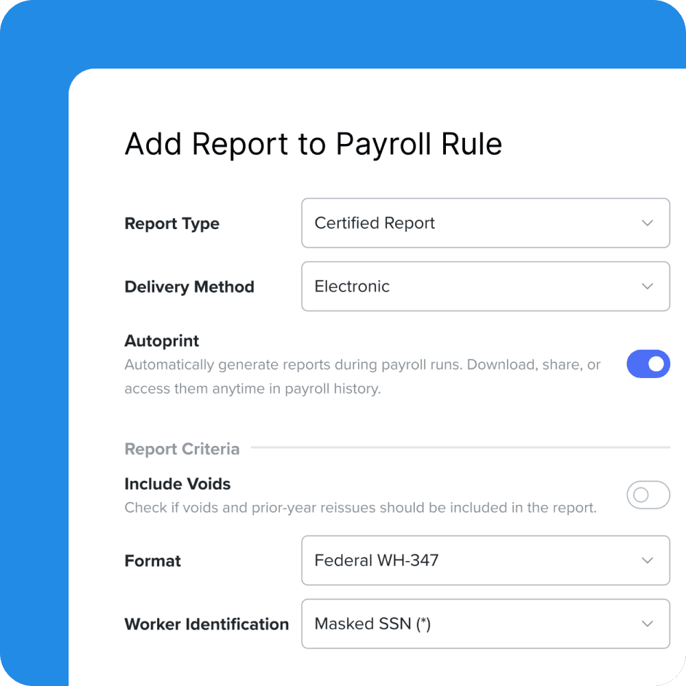 Certified payroll report with prevailing wage and union details